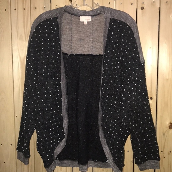 Umgee Jr. Polka Dot Gray Cardigan M/L - Picture 1 of 5